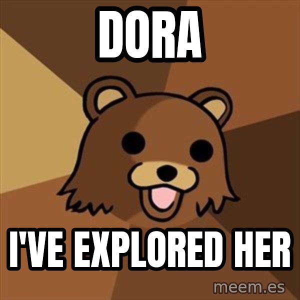 Pedobear meme: DOra / I've Explored her