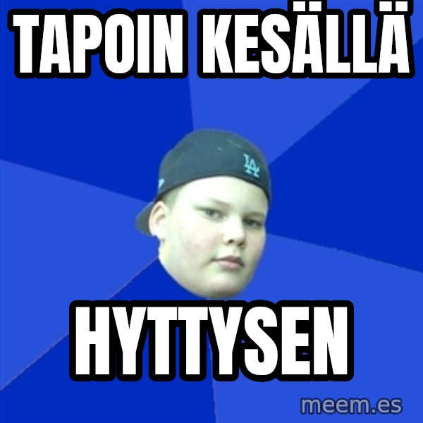 Jonnen Neuvo meme: tapoin   kesällä / hyttysen