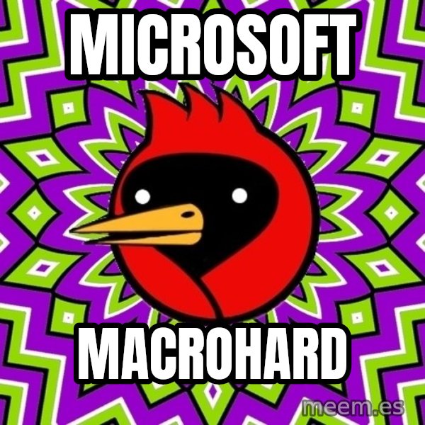Omsk Crow meme: microsoft / macrohard