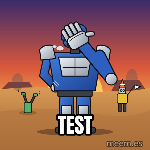 Commander Facepalm meme: test