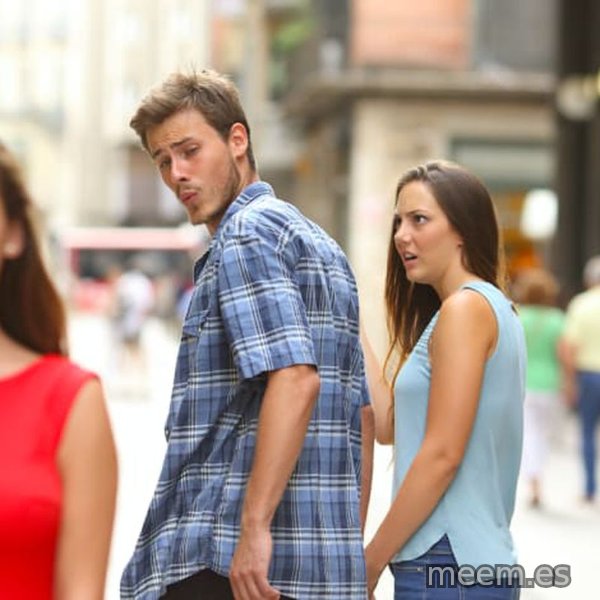 Distracted Boyfriend meme template