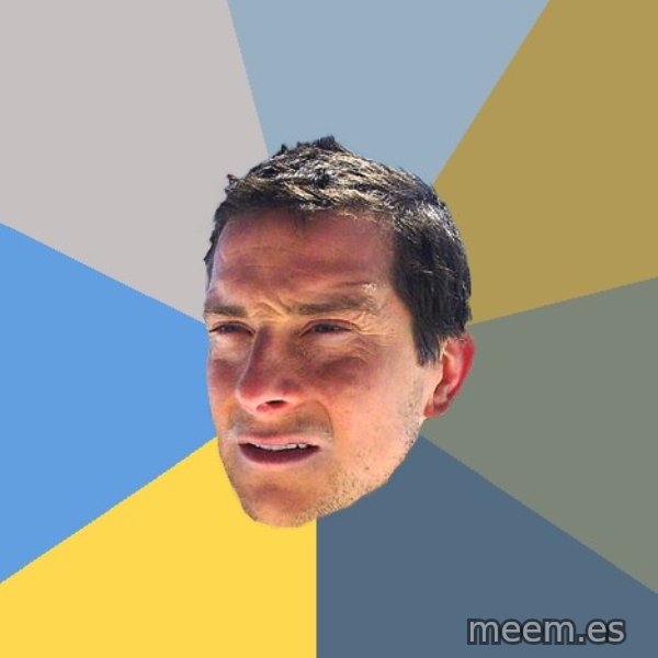 Bear Grylls meme template