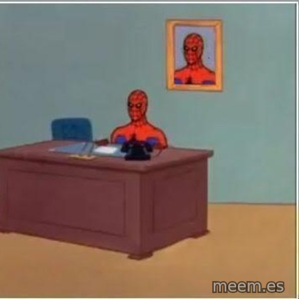 Spiderman Desk meme template