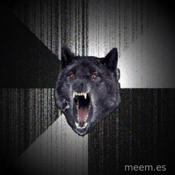 Insanity Wolf meme template