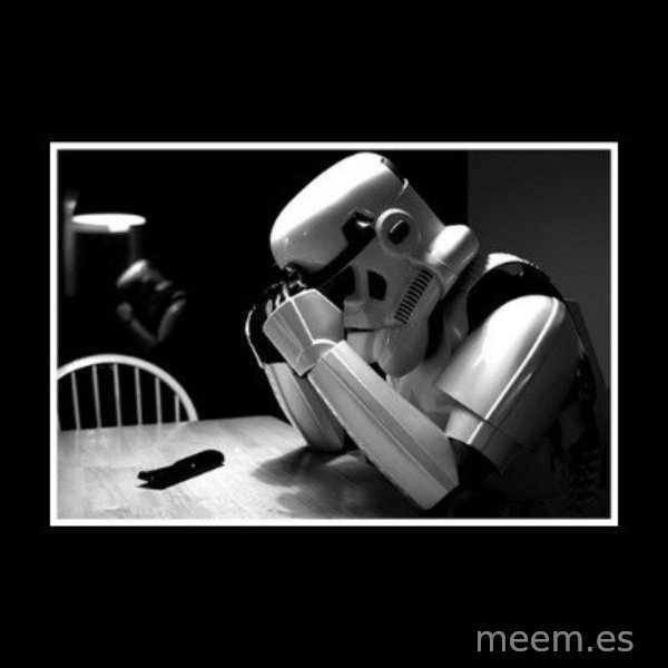 Sad Trooper meme template