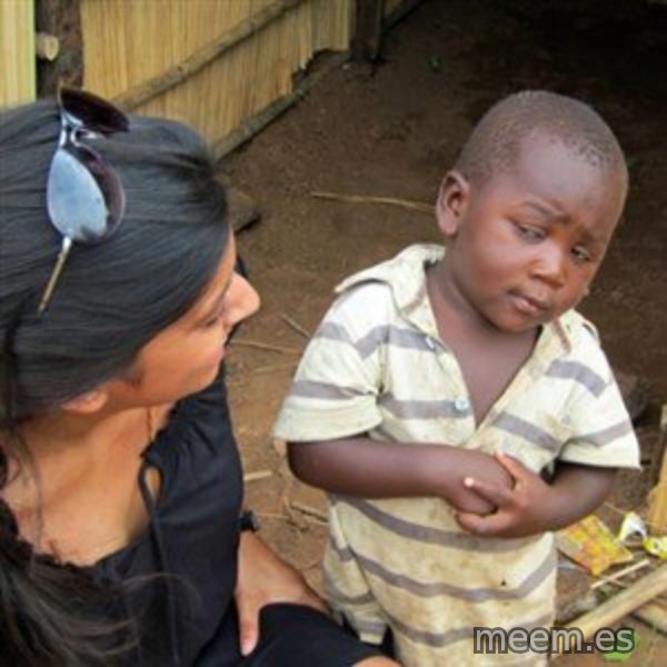 Skeptical 3rd World Kid meme template