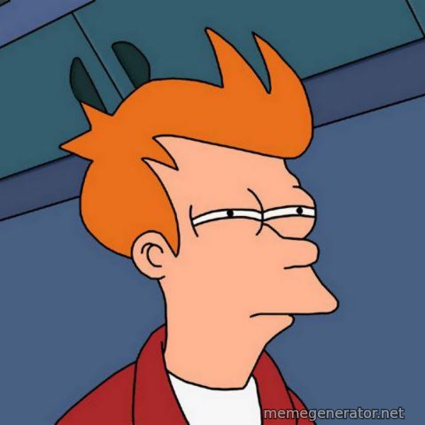 Futurama Fry meme template