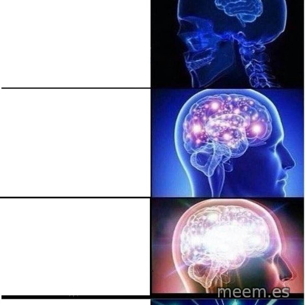 Expanding Brain meme template