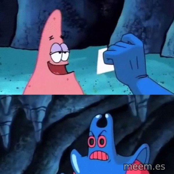Patrick Not My Wallet meme template